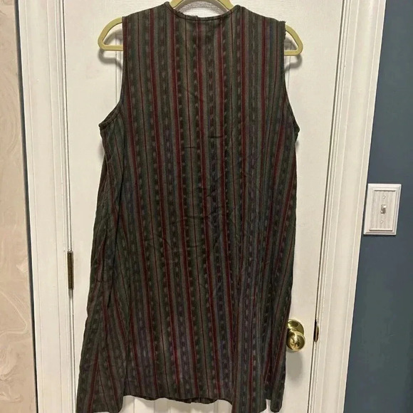 Aunt Abigail’s Attic Green Aztec Dress with Pockets see‎ pics XL Western Artisy - Picture 9 of 11